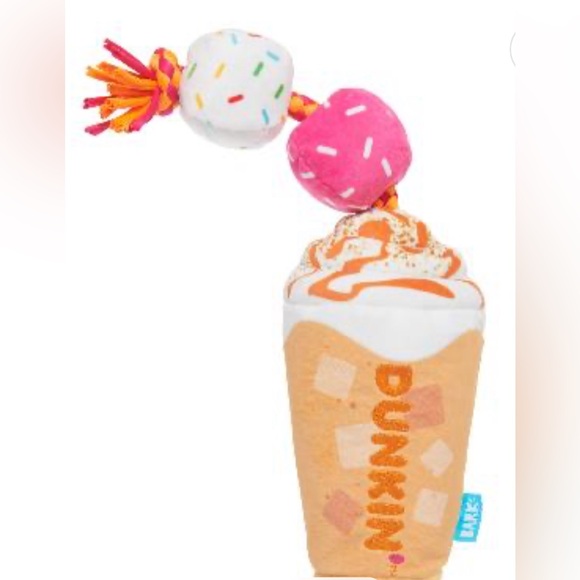 Bark x Dunkin - Pumpkin Signature Latte Dog Toy - Picture 4 of 6